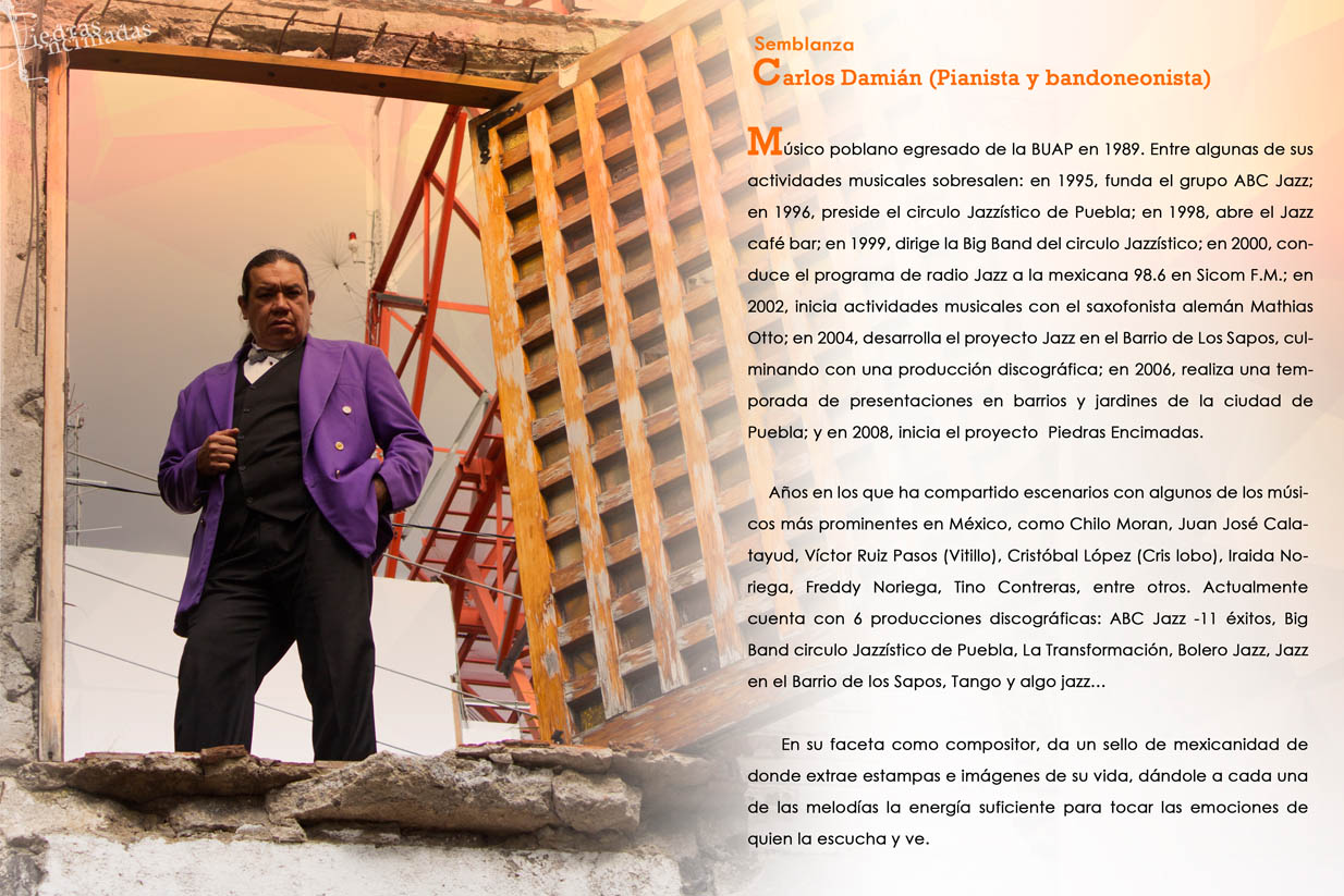 Semblanza Carlos Damián: Piano, Composición -- 
www.jazz-digestivo.org